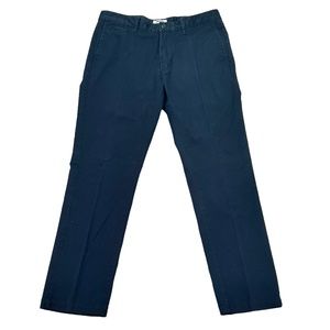 DKNY NAVY SLIM FIT MEN'S FLAT FRONT CHINO PANTS 33 x 28